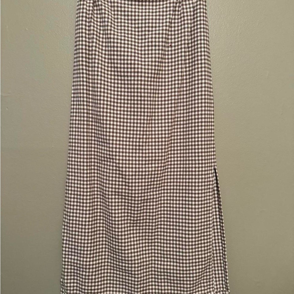 Rita Row Classic Black and White Checkered Skirt size M